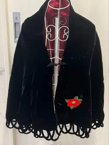 오토즈키 상점 하오리 후리후 도트 루프 숄