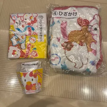 산리오 로손 당첨 복권 무릎 담요 핸드 타월 세트 멜라민 소품함