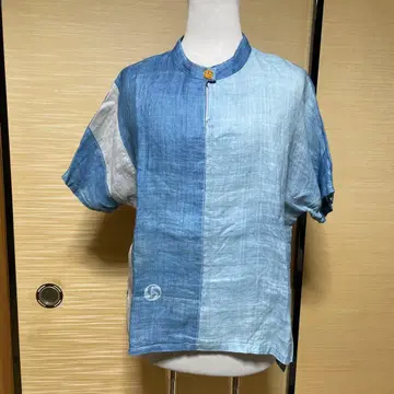 빈티지 원단 리메이크 린넨 블라우스