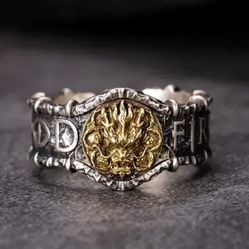 빈티지 드래곤 파이어 오픈 반지