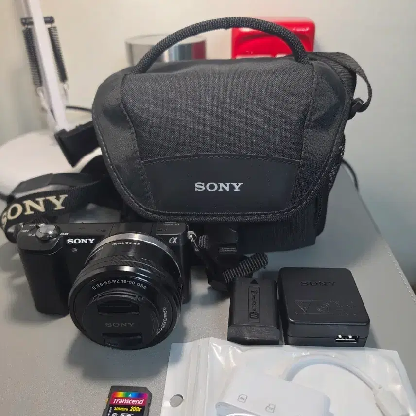 소니 a5000 블랙 16-50 전동줌 렌즈 미러리스 카메라