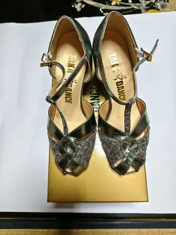 타카댄스/라틴 스탠다드 공용/22.5cm/7cm 힐/2E 새상품급