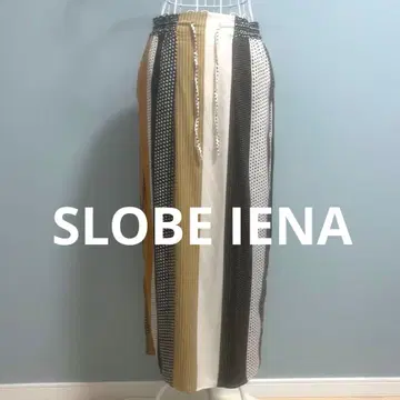 SLOBE IENA 멀티 패턴 스트라이프 이지 타이트 스커트
