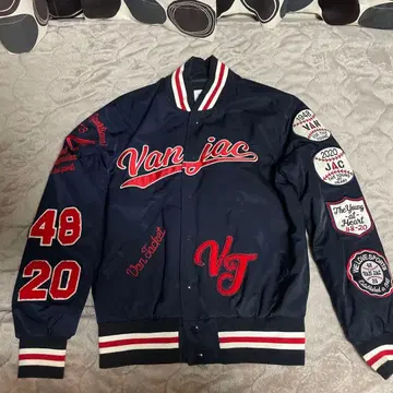 Van Jac 바시티 자켓 네이비