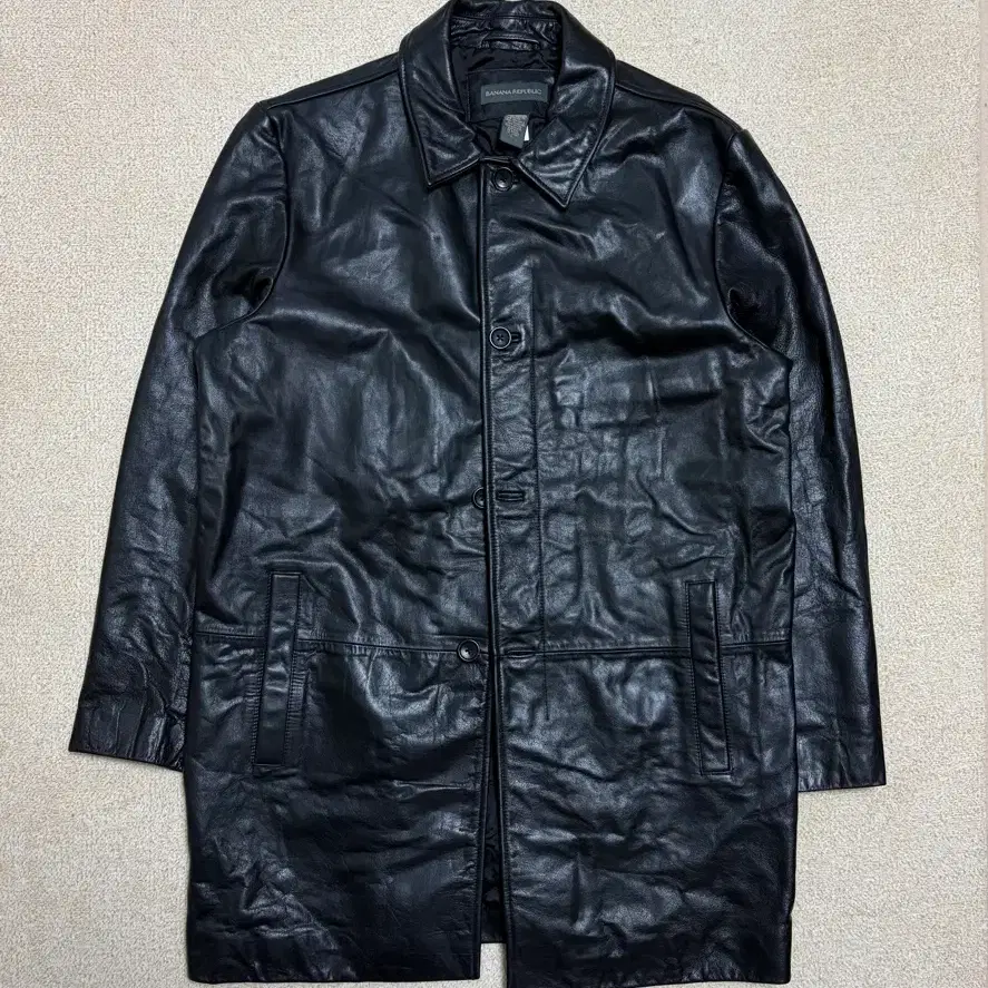 Boncoura Sasha Leather Car Coat 42 Boncoura | Bunjang Global