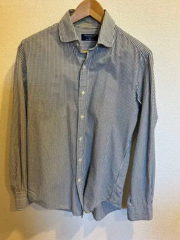 TOMORROWLAND PILGRIM 시어서커 스트라이프 패턴 긴팔 셔츠