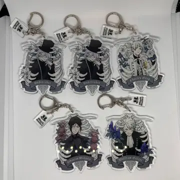 흑집사전 BLACK LABEL 아크릴 키링 5개 세트