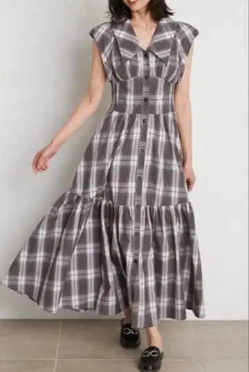 snidel 스나이델 빅칼라 코르셋 원피스