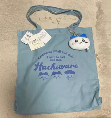 [미사용 새상품] 치이카와 x 돈키 마스코트 부착 토트백 하치와레