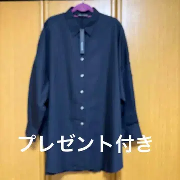 미즈이로 인드 다크 네이비 셔츠 미사용 새상품