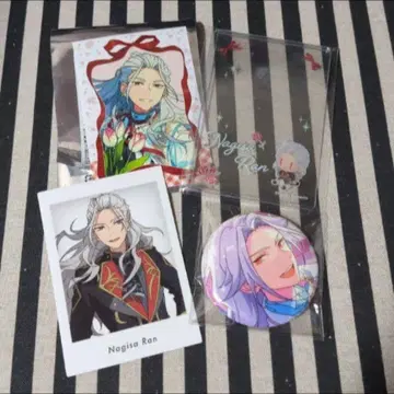 앙스타 10주년 나기사 특전 파샤츠 미니 브로마이드 경질 케이스 캔뱃지