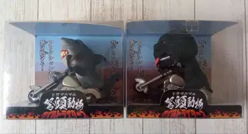 머리말 동물 불독 황새상어 액션 주행 플라이휠 쇠뇌 동물 2점