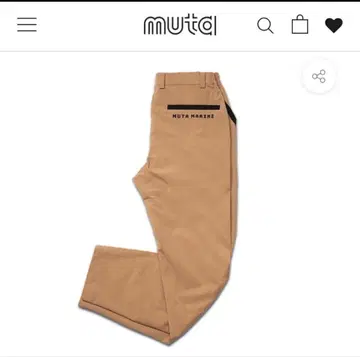 muta MARINE 무타 마린 롱 팬츠 2 woman M 베이지