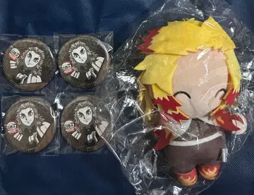 귀멸의 칼날 렌고쿠 쿄쥬로 캔뱃지 유라후와 복권 유라후와 봉제 인형