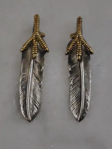 tady & king 금 손톱 페더 2개 M 클로