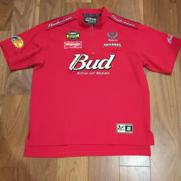 체이스 버드와이저 기업 로고 레이싱 나일론 셔츠 남성용