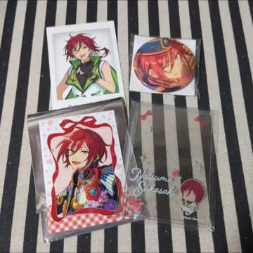 앙스타 10주년 나츠메 특전 파샤츠 미니 브로마이드 경질 케이스 캔뱃지