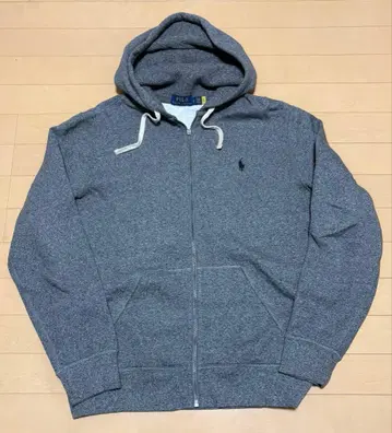 랄프 로렌 풀 집업 후드티 멜란지 다크 그레이