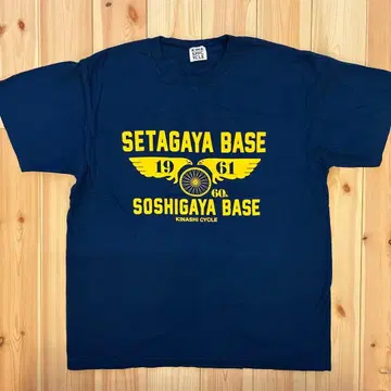 SETAGAYA BASE T셔츠 KINASHI CYCLE 네이비