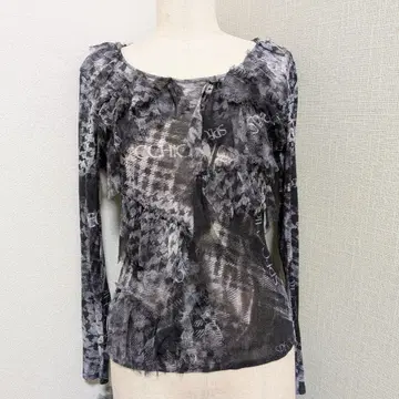 SPECCHIO 스페치오 시어 탑 티셔츠 페더 40 사이즈