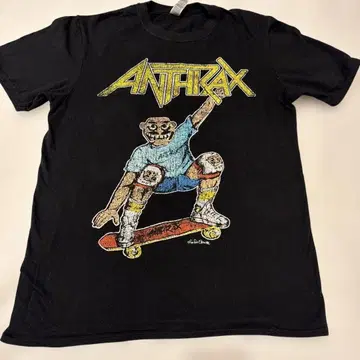 [ used ] ANTHRAX 앤스랙스 NOT MAN 티셔츠 m