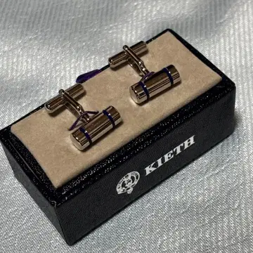 KIETH 실버 파랑 커프스 링크스 BOX 포함