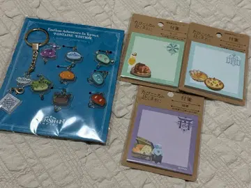 원신 Genshin Impact 아크릴 키링 & 메모장 세트