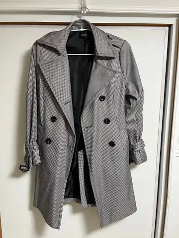 그레이 트렌치코트 허리 벨트 포함 11호