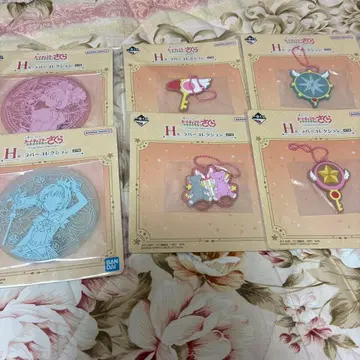 제일복권 카드캡터 사쿠라 클리어 카드편 러버 컬렉션 6종 세트