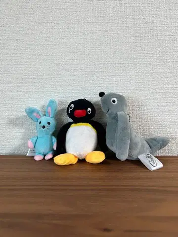핑구 봉제 인형 가챠 3종