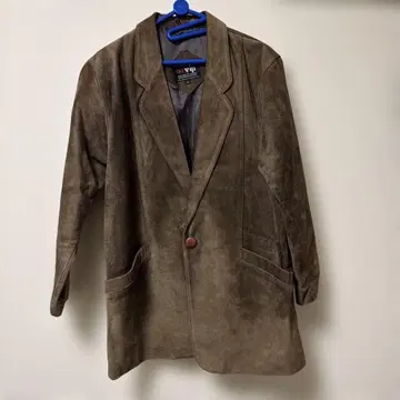 빈티지 리얼 스웨이드 천연 가죽 테일러드 자켓 HAND MADE