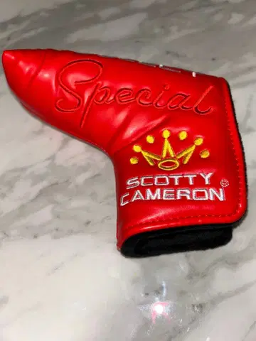 SCOTTY CAMERON 퍼터용 골프헤드커버 빨간색