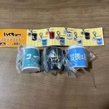 하이큐 코인 실린더 이나리자키 아오바죠사이 카모메다이 3세트