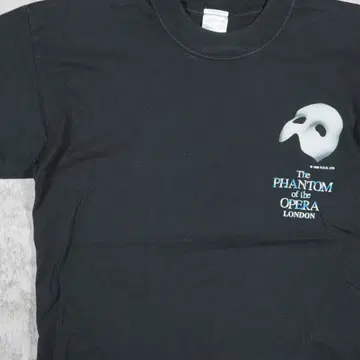 연극 T 오페라의 유령 런던 공연 티셔츠 영국제 빈티지 블랙