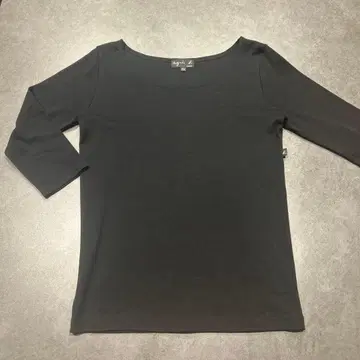 에네스베 7부 보트넥 티셔츠 블라우스