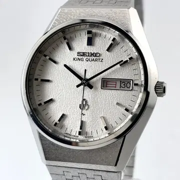 [가동/입체 인덱스/정품 벨트] 세이코 킹 쿼츠 손목시계 유키히라