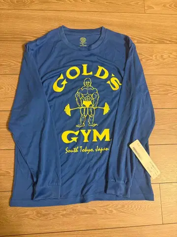 택 포함 미사용 새상품 GOLD'S GYM 롱 슬리브 티셔츠 XL