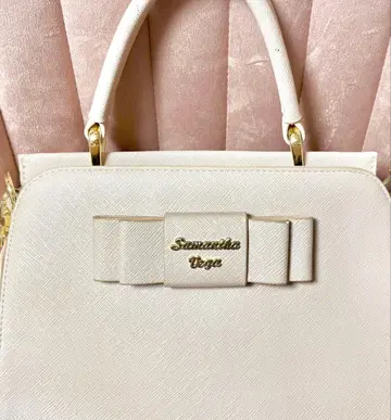 사만사베가 리본 모티브 핸드백 사선 크로스 2way