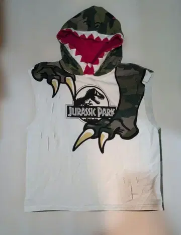 유니버설 스튜디오 재팬 쥬라기 공원 한정판 후드 부착 베스트 M 사이즈