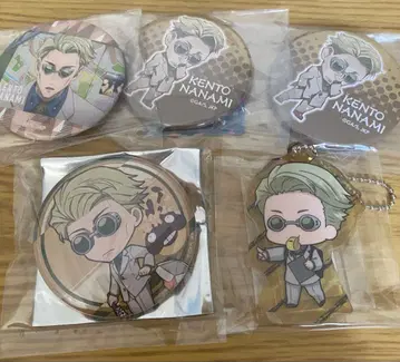 주술회전 묶음 판매 캔뱃지 아크링 키링 바쿠단야키 나나미 켄토