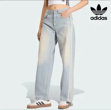 adidas 라이트 블루 데님 팬츠 KW2093 28인치