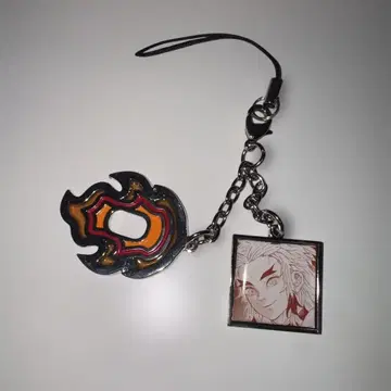 귀멸의 칼날 렌고쿠 쿄쥬로 스테인드 참 컬렉션 츠바 키링