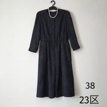 23구 [세탁 가능] 원피스 랜덤 도트 네이비 계열