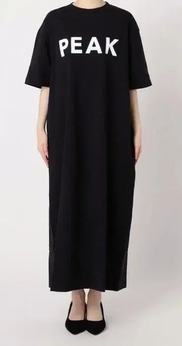 스노우피크 x 저널 스탠다드 블랙 롱 원피스 반팔