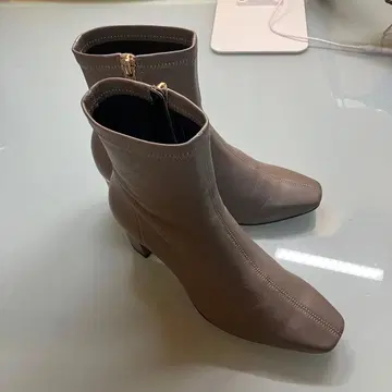 히미코 (HIMIKO) 쉽 스트레치 부츠 그레이 23cm