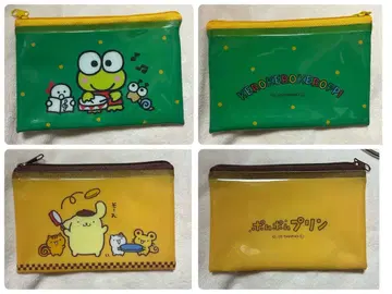 산리오 플랫 파우치 & 효고 고베 한정 키티 씰