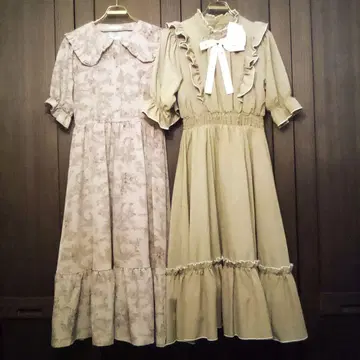 아오키 미사코 시마무라 콜라보 원피스 2종 세트 토와드주이 니나스