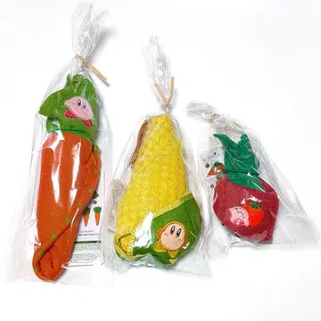 별의 커비 갓 수확! 푸푸푸 채소 돌돌 채소 타월 남코 한정판