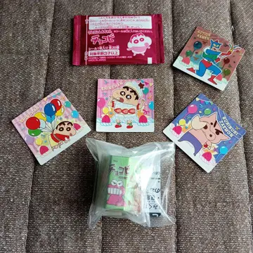 짱구는 못말려 초코비 미니어처 참 20주년 씰 세트,