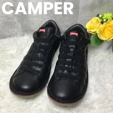 새상품급 CAMPER 캠퍼 Beetle 블랙 가죽 스니커즈 26cm